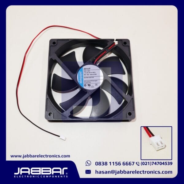 4414F 24VDC (12-26.4VDC) FAN (2 CABLE - 19.5x19.5x2.5cm)