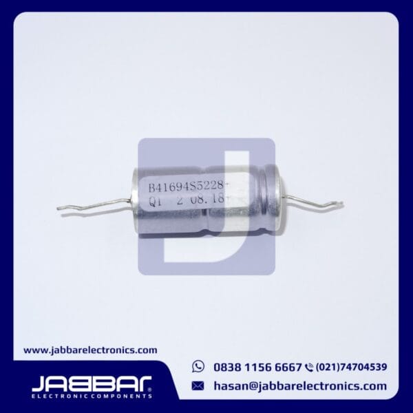 B41694S5228 - 2200uF 40V (L= 3.8 cm W= 1.7 cm) DIP2 - USED