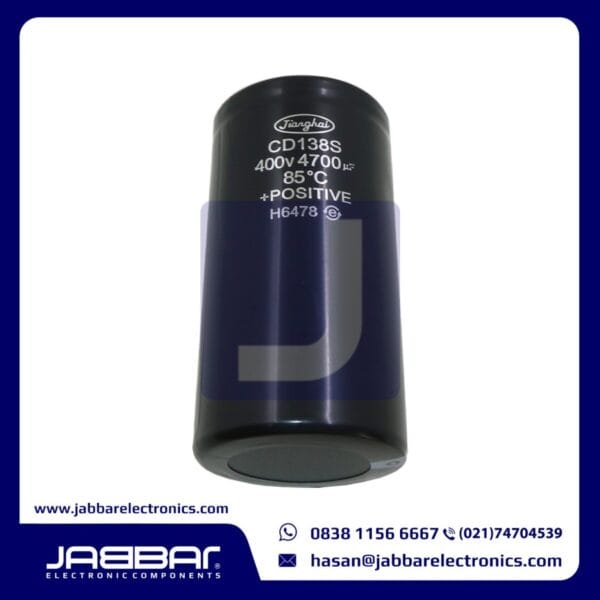 CD138S 400V 4700uF 85C CAPACITOR SCREW (L= 14 cm W= 7.5 cm)