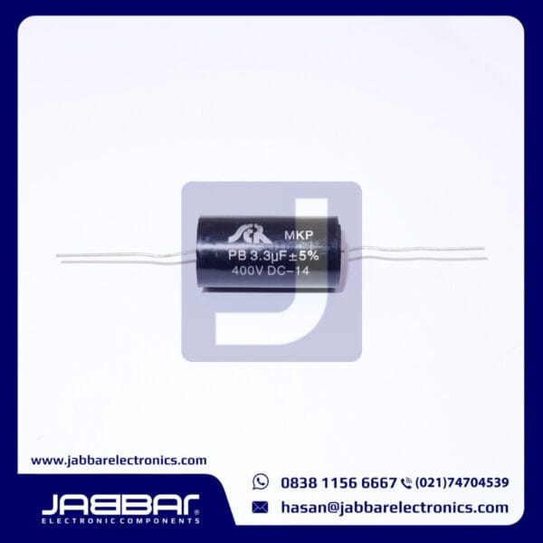 MKP 3.3uF 5% 400V DC-14 DIP2 - 3.1x1.6cm