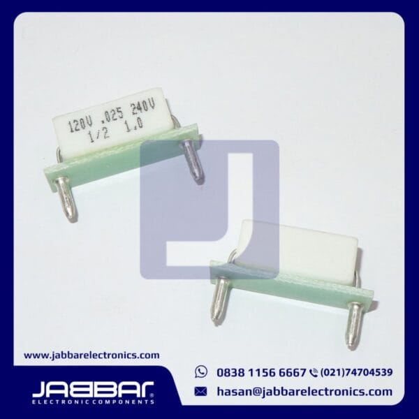 RESISTOR HORSEPOWER 120V 0.025 OHM 240V 1/2 1.0 DIP2