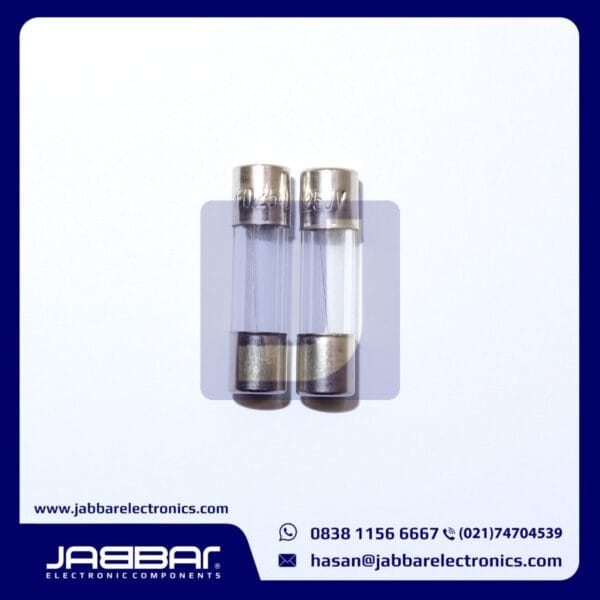 F0.25AL250V - 0.25mA 250V FUSE GLASS 5x20mm