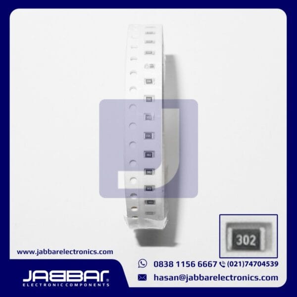 RESISTOR 302 - 3K OHM 1/8W (SeperDelapan) SMD0805