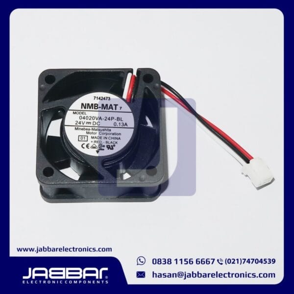 04020VA-24P-BL 24VDC 0.13A NMB-MAT7 FAN (3 CABLE - 4x4x2cm)
