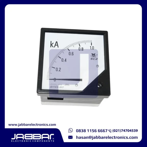 6C2 GB-T7676-2017 0-1kA DC Ampere Meter - 80x80mm