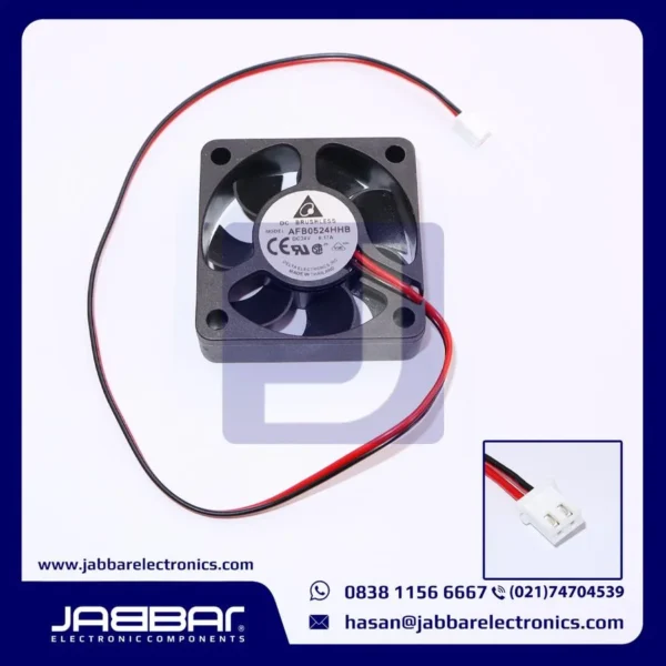 AFB0524HHB DC24V 0.17A FAN (2 CABLE - 5x5x1.5cm)