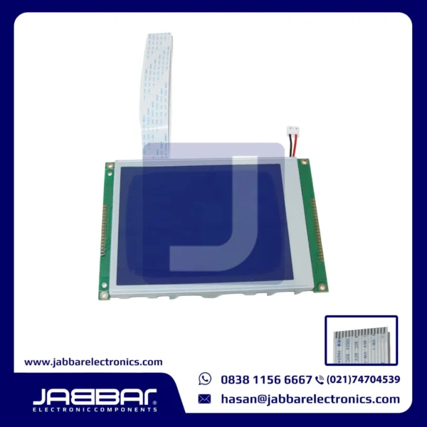 320240D REV.00 LCD (L= 16 cm W= 10.2 cm) - Blue Screen