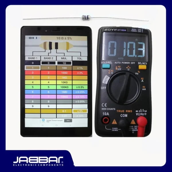 RESISTOR 10 OHM 1-6W 5% DIP - COKLAT - 10PCS PENGATUR ARUS LISTRIK