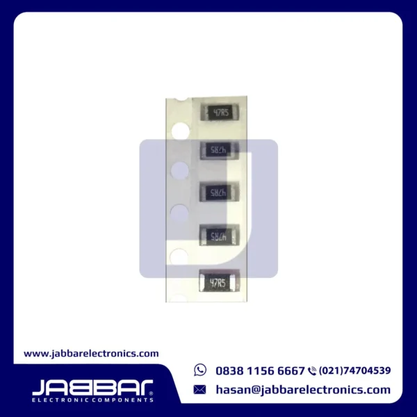 RESISTOR 47R5 - 47.5 OHM 1-4W (Seperempat) SMD1206
