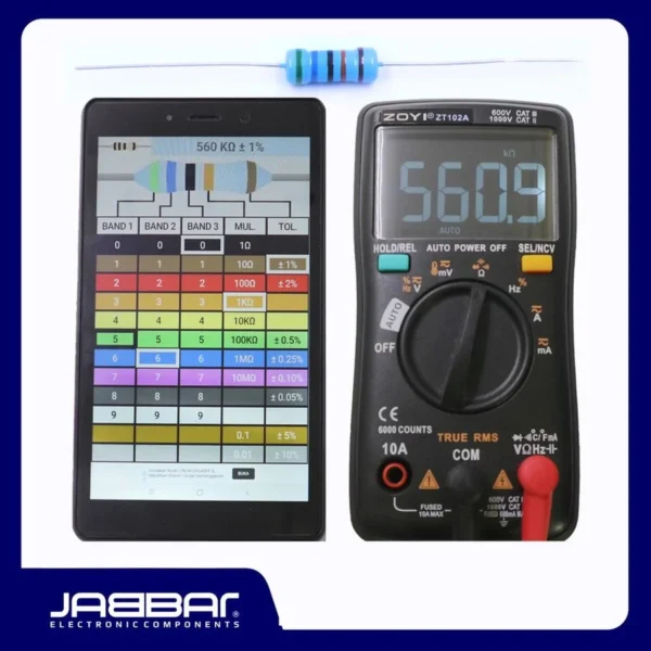 RESISTOR 560K OHM 1W 1% DIP - BIRU - 10PCS PENGATUR ARUS LISTRIK