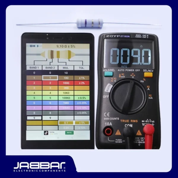 RESISTOR 9R1 OHM 1W 5% DIP (9,10 OHM) - ABU-ABU - 10PCS