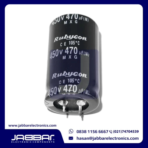 470uF 450V DIP2 (L= 5.1 cm W= 3 cm)