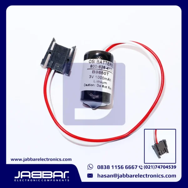 800-626-4173 B9650T 3V 1000mAh 2 CABLE BATTERY LITHIUM