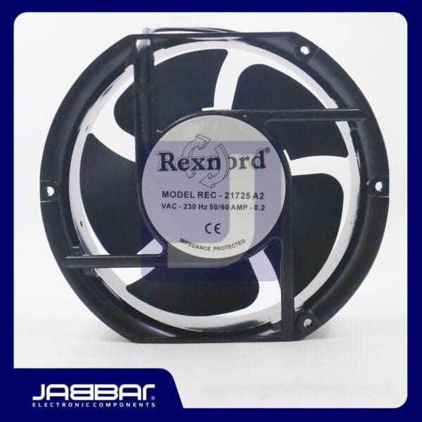 REC-21725 A2 VAC-230 Hz 50-60 AMP-0.2 FAN (2 CABLE - 17.7x17.7x7.6 cm)