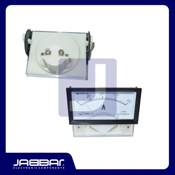 69C17 0-800A 75mv GB-T7676-98 Ammeter Analog Ampere Meter with Black Frame Mounted Instrument 85x46x60mm - Sparepart elektronik