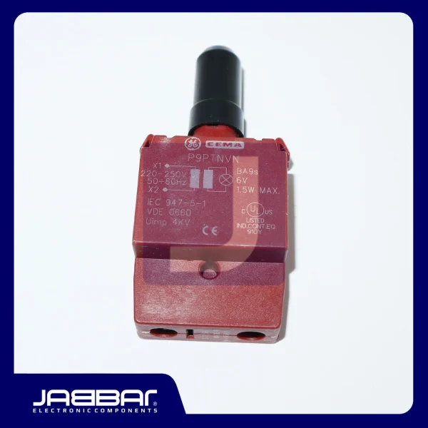 P9PTNVN - P9PTNVNLR 220-250V AC 50-60Hz 6V 1.5W Uimp 4kV Transformer Power Supply - RED LED BULB