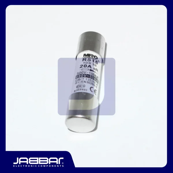 RS15 20A aR 500-100kA 690V-50kA - 10x38mm Fuse Ceramic - Sparepart elektronik