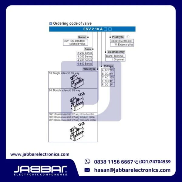 ESV330CB DC24V VALVE - ISO STANDARD SOLENOID VALVE