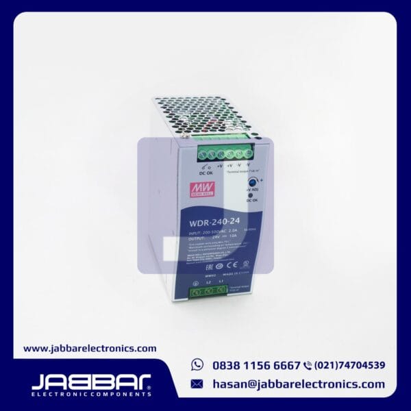 WDR-240-24 (INPUT = 200-500VAC 2.0A) (OUTPUT = 24V 10A)