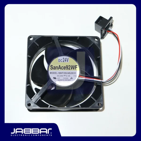 9WF0924S2031 DC24V 0.5A IP68 FAN (3 Cable - 9.2x9.2x3.2cm)