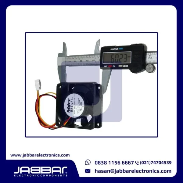 D06T-12TS16 01B 12VDC 0.23A FAN (3 Cable - 6x6x2.5cm)