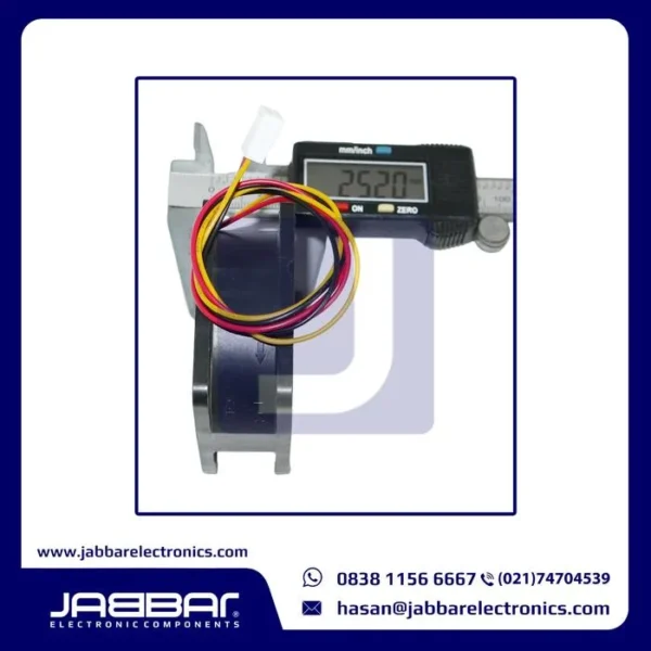 D06T-12TS16 01B 12VDC 0.23A FAN (3 Cable - 6x6x2.5cm)
