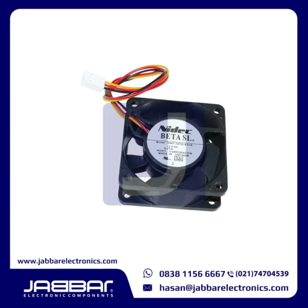 D06T-12TS16 01B 12VDC 0.23A FAN (3 Cable - 6x6x2.5cm)