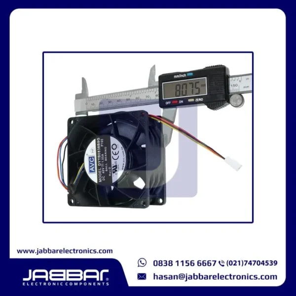 DYTB0838B8G DC48V 1.00A Ball Bearing (4 Cable - 8x8x3.8cm)