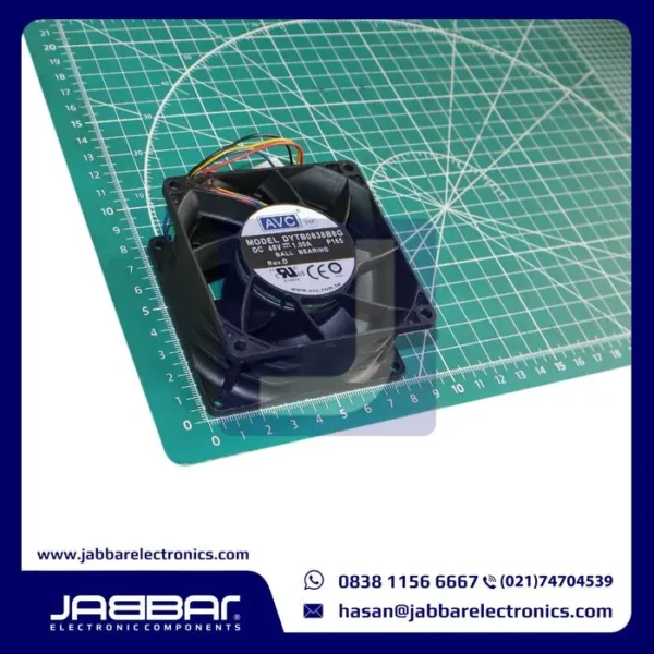 DYTB0838B8G DC48V 1.00A Ball Bearing (4 Cable - 8x8x3.8cm)