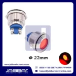 Lamp Indicator LED Waterproof IP67 22mm 220VAC - Red - Screw Terminal