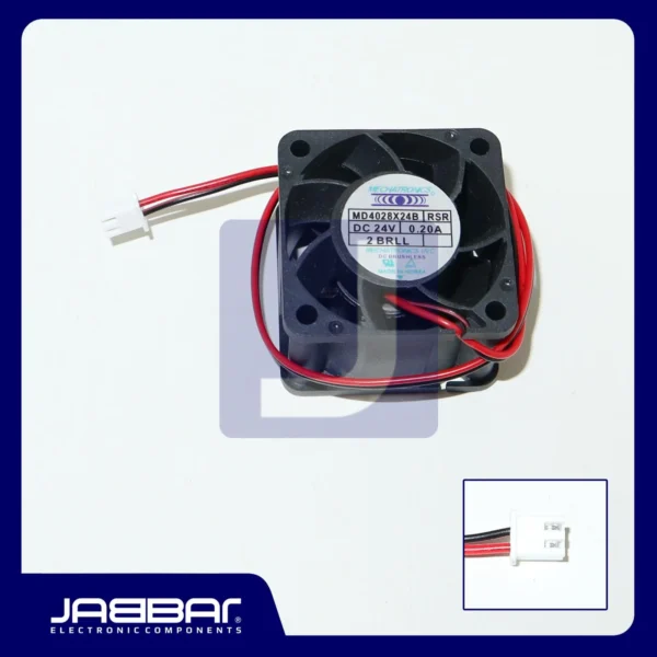 MD4028X24B DC24V 0.20A 2BRLL FAN (2 Cable - 4x4x2.8cm)