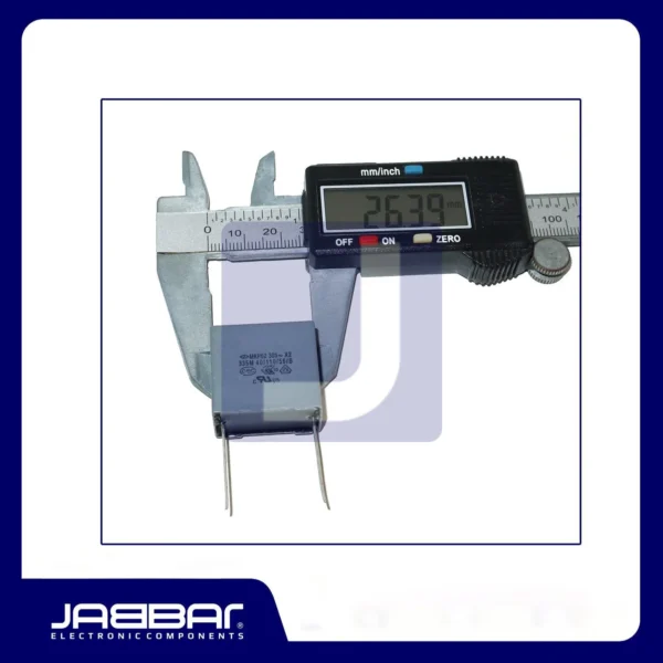 MKP62 305 X2 335M - MKP62 305V X2 3.3uF 20% DIP2 - 2.6x2.6x1.5cm - Pitch= 2cm