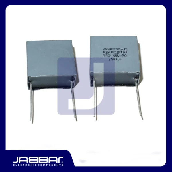 MKP62 305 X2 335M - MKP62 305V X2 3.3uF 20% DIP2 - 2.6x2.6x1.5cm - Pitch= 2cm