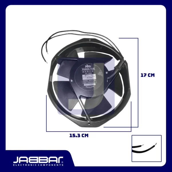 PF-150A JH7348UF AC100V 50-60Hz 30-32W FAN (2 Cable - 17.2x15x3.8cm)